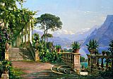 Carl Fredrik Aagard - lodge on lake como 2 painting